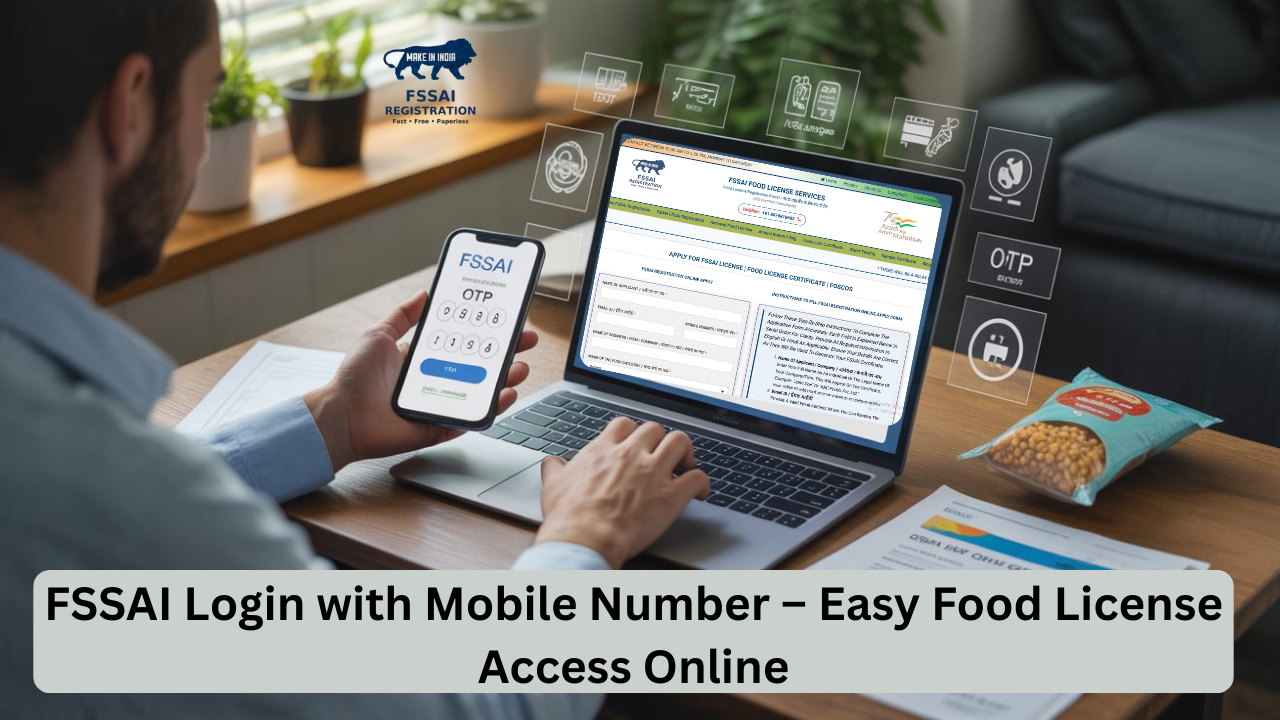 FSSAI Login with Mobile Number | FOSCoS Portal Login | Food License Registration
